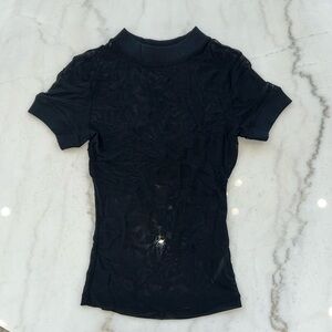 Sheer see through layering top